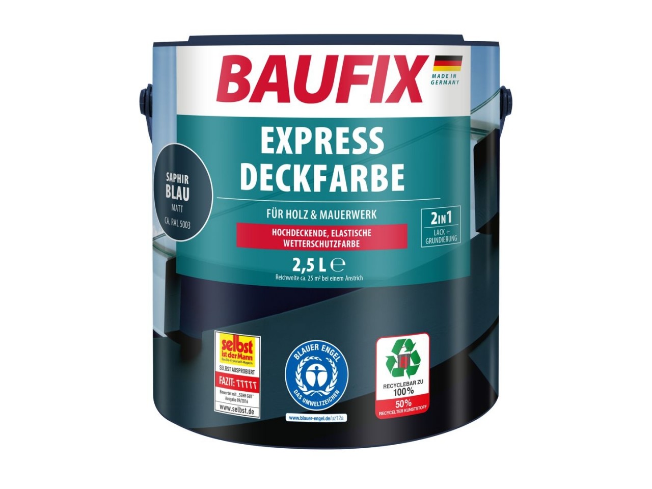 Express Dekkende lakverf saffierblauw 2,5 Liter