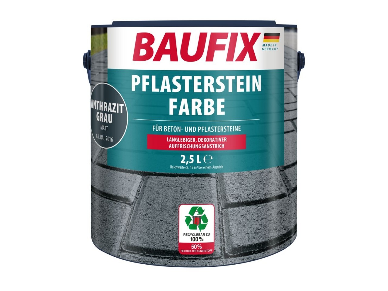 Impregnerende bestratingsverf antraciet grijs 2,5 Liter