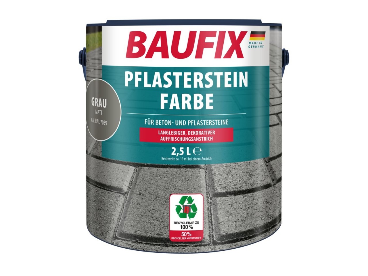 Impregnerende bestratingsverf grijs 2,5 Liter