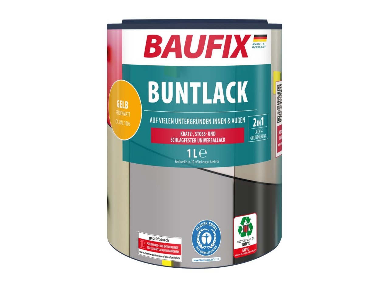 Multi- Lakverf geel 1 Liter