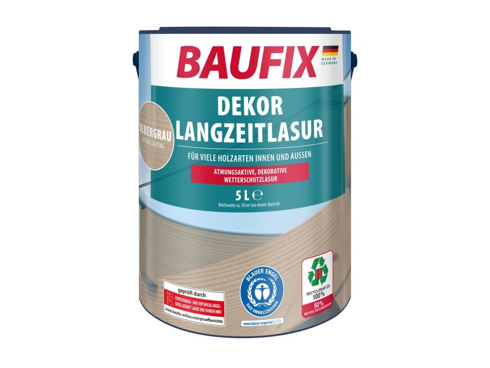 Deco Houtbeits zilvergrijs 5 Liter