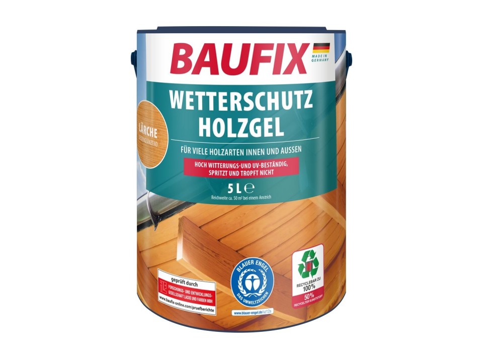 Houtbeschermende Gel- Beits lariks 5 Liter