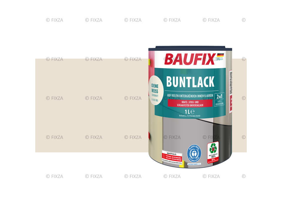 Multi- Lakverf crème wit 1 Liter