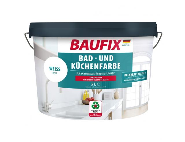 Badkamer & Keuken verf wit 5 Liter