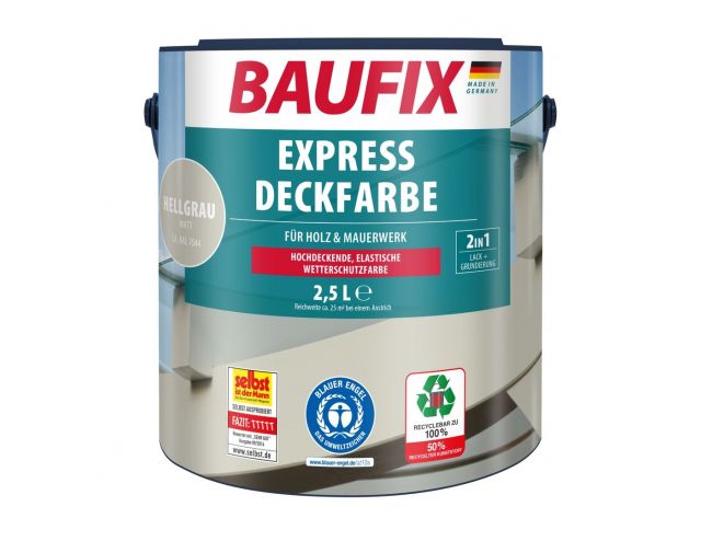 Express Dekkende lakverf lichtgrijs 2,5 Liter