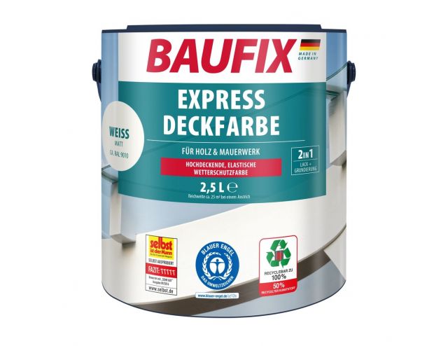 Express Dekkende lakverf wit 2,5 Liter