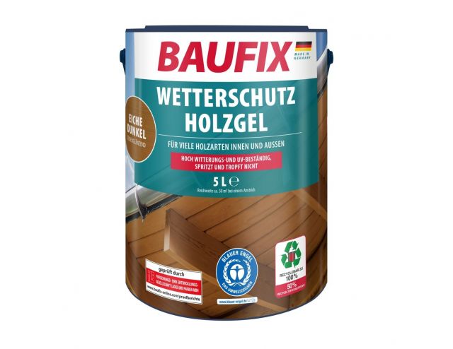 Houtbeschermende Gel- Beits donker eiken 5 Liter