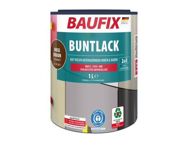 Multi- Lakverf notenbruin 1 Liter