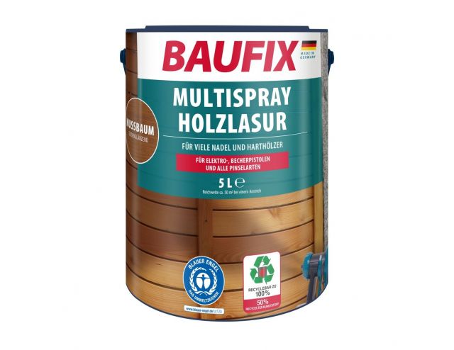 Multi- spray Houtbeits notenbruin 5 Liter