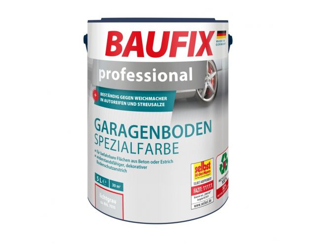 Professionele garagevloer verf lichtgrijs 5 Liter
