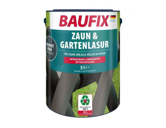 Schutting en Tuinbeits grafietgrijs 5 Liter