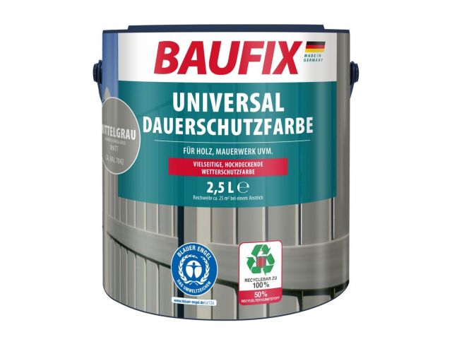 Universele Dekkende Tuinbeits middelgrijs 2,5 Liter