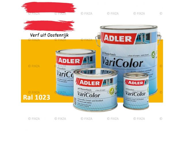 ADLER Varicolor 2in1 RAL 1023 Verkeersgeel – Lakverf voor op Hout, Metaal en Kunststof