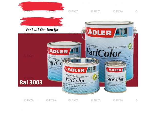 ADLER Varicolor 2in1 RAL 3003 Robijnrood  – Lakverf voor op Hout, Metaal en Kunststof