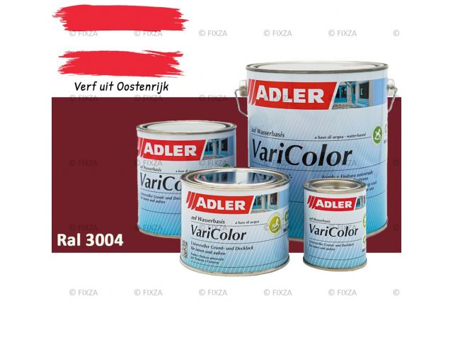 ADLER Varicolor 2in1 RAL 3004 Purperrood  – Lakverf voor op Hout, Metaal en Kunststof