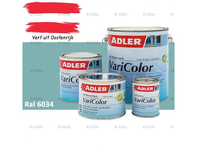 ADLER Varicolor 2in1 RAL 6034 Pastelturqoise – Lakverf voor op Hout, Metaal en Kunststof