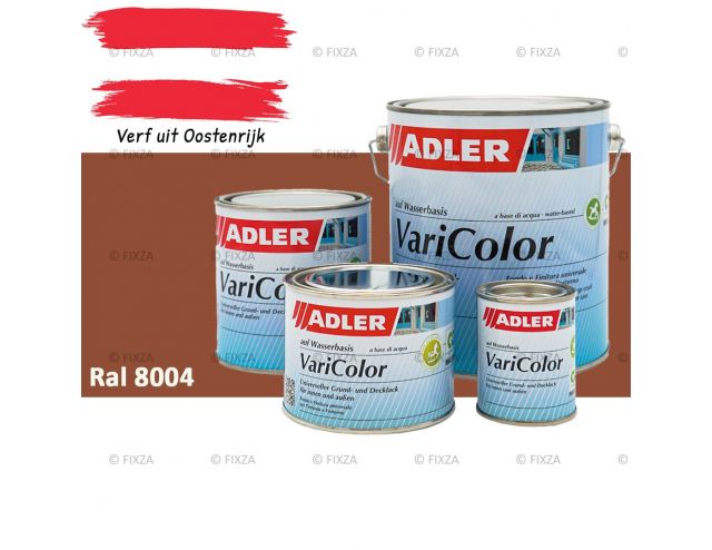 ADLER Varicolor 2in1 RAL  8004 Koperbruin – Lakverf voor op Hout, Metaal en Kunststof