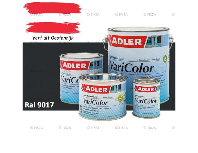 ADLER Varicolor 2in1 RAL9017 Verkeerszwart – Lakverf voor op Hout, Metaal en Kunststof
