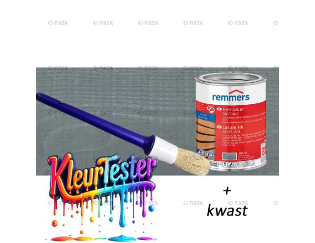 Kleurtester HK-Lazuur 3in1 Plus Houtbeits granietgrijs, premium houtbeschermende beits 