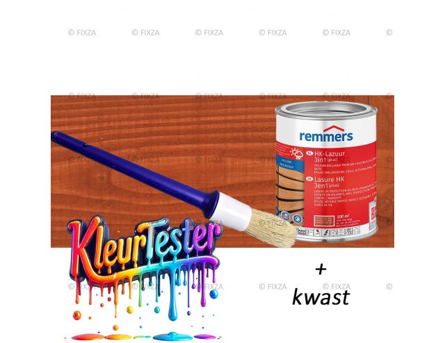 Kleurtester HK-Lazuur 3in1 Plus Houtbeits mahonie, premium houtbeschermende beits 