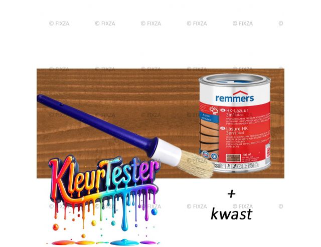 Kleurtester HK-Lazuur 3in1 Plus Houtbeits notenhout, premium houtbeschermende beits 