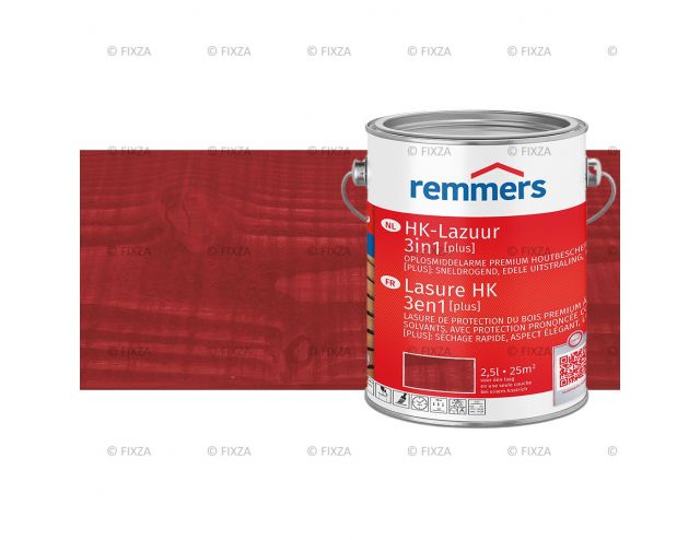 HK-Lazuur 3in1 Plus Houtbeits Scandinavisch Rood, premium houtbeschermende beits 