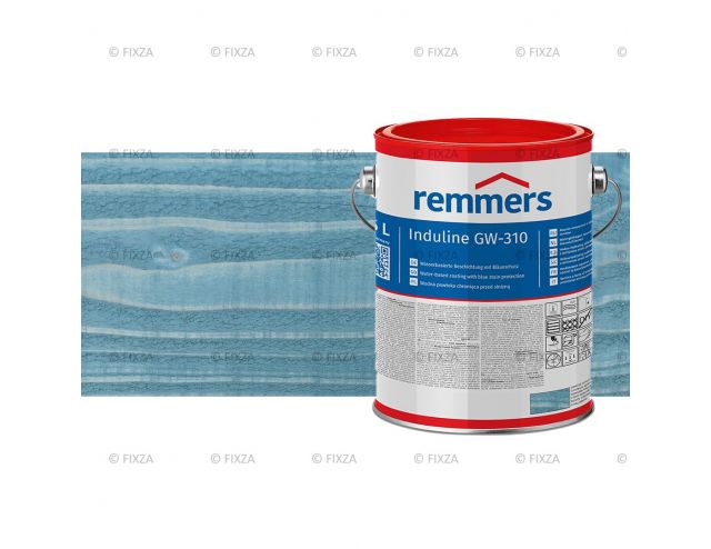 Induline GW-310 Houtbeits friesenblau-duifblauw, watergedragen houtbeschermende 