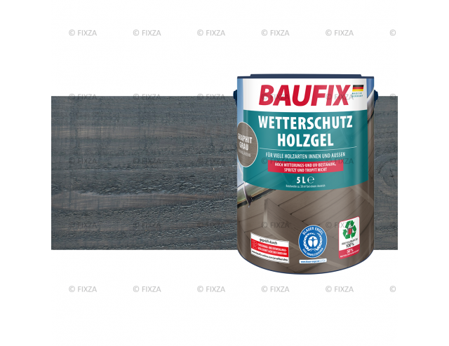 Houtbeschermende Gel- Beits grafietgrijs 5 Liter