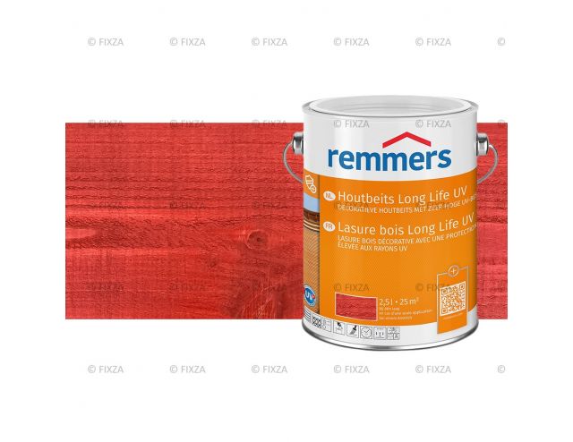 Long Life Houtbeits UV Canadees rood, houtbeits met zeer hoge UV-bescherming