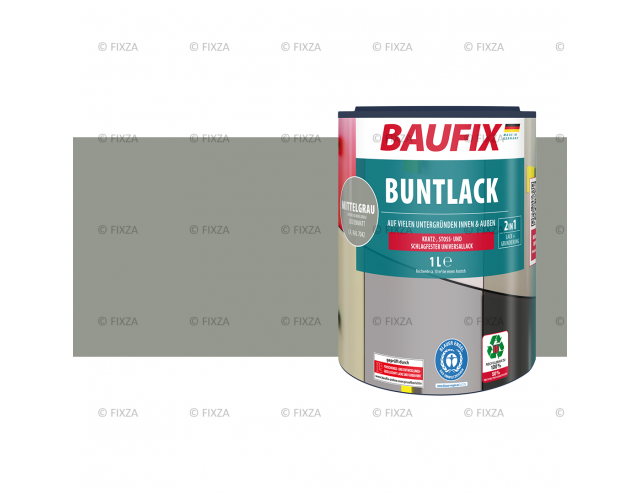 Multi- Lakverf middelgrijs 1 Liter