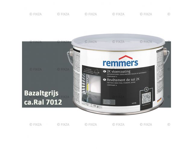 2K Vloercoating basaltgrijs, een watergedragen zijdeglanzende 2K epoxy-coating