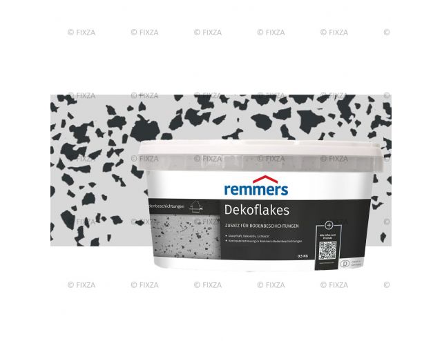 Decoflakes antraciet, Gekleurde vlokken voor een decoratieve afwerking van de vloercoating