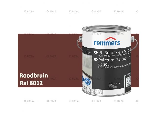 PU Beton vloerverf roodbruin, polyurethaanversterkte vloercoating