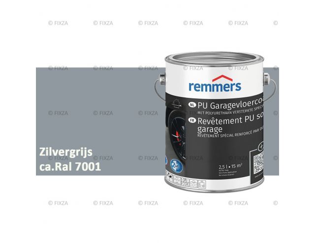 PU Garagevloer coating zilvergrijs, polyurethaanversterkte coating voor garagevloeren 