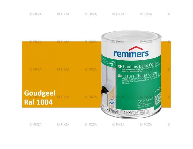Tuinhuis beits Color RAL 1004 Goudgeel, voor Hout, Metaal en Kunststof