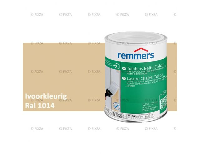 Tuinhuis beits Color RAL 1014 Ivoorkleurig, voor Hout, Metaal en Kunststof