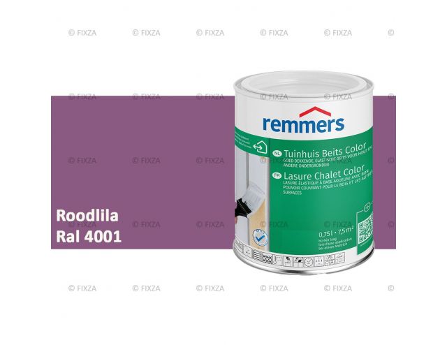 Tuinhuis beits Color RAL 4001 Roodlila, voor Hout, Metaal en Kunststof