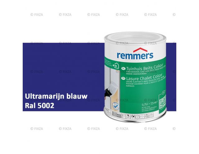 Tuinhuis beits Color RAL 5002 Ultramarijn blauw, voor Hout, Metaal en Kunststof