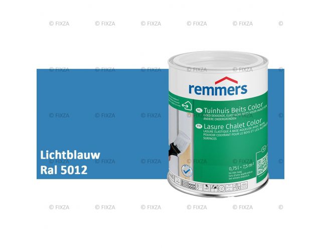 Tuinhuis beits Color RAL 5012 Lichtblauw, voor Hout, Metaal en Kunststof