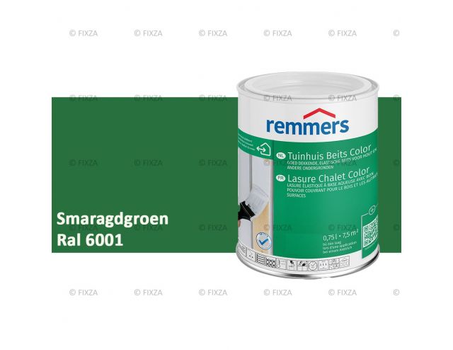Tuinhuis beits Color RAL 6001 Smaragdgroen, voor Hout, Metaal en Kunststof