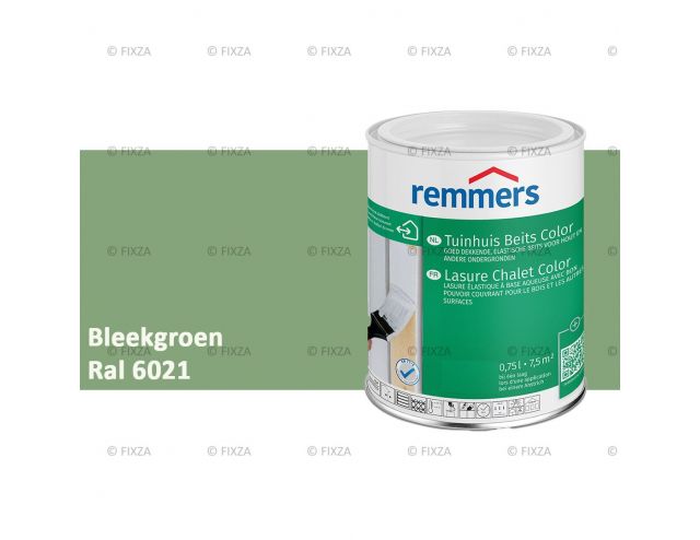 Tuinhuis beits Color RAL 6021 Bleekgroen voor Hout, Metaal en Kunststof