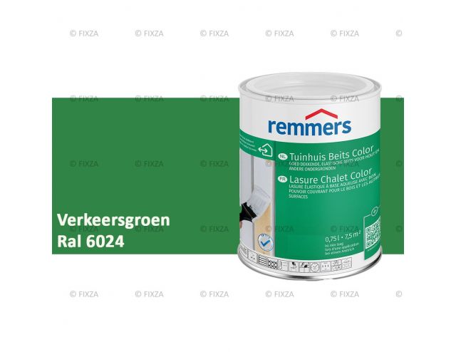 Tuinhuis beits Color RAL 6024 Verkeersgroen voor Hout, Metaal en Kunststof