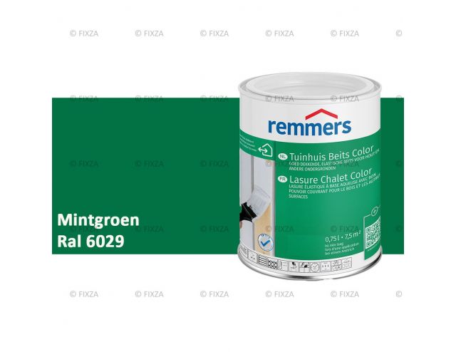 Tuinhuis beits Color RAL 6029 Mintgroen, voor Hout, Metaal en Kunststof
