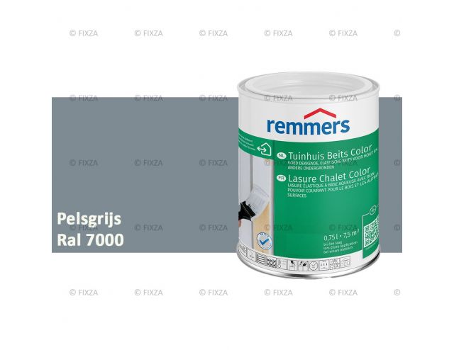 Tuinhuis beits Color RAL 7000 Pelsgrijs, voor Hout, Metaal en Kunststof