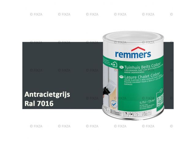 Tuinhuis beits Color RAL 7016 Antracietgrijs, voor Hout, Metaal en Kunststof