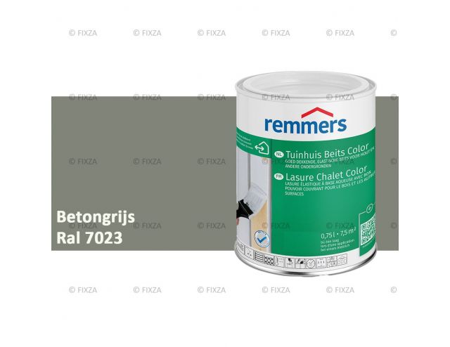 Tuinhuis beits Color RAL 7023 Betongrijs, voor Hout, Metaal en Kunststof