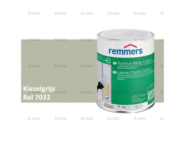 Tuinhuis beits Color RAL 7032 Kiezelgrijs, voor Hout, Metaal en Kunststof