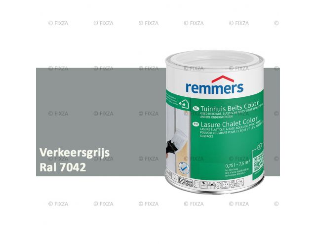 Tuinhuis beits Color RAL 7042 Verkeersgrijs A, voor Hout, Metaal en Kunststof