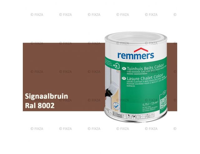 Tuinhuis beits Color RAL 8002 Signaalbruin, voor Hout, Metaal en Kunststof