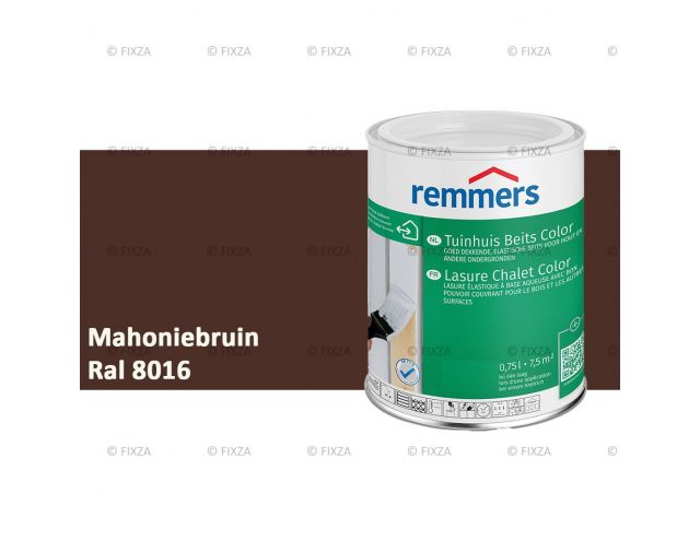 Tuinhuis beits Color RAL 8016 Mahoniebruin, voor Hout, Metaal en Kunststof
